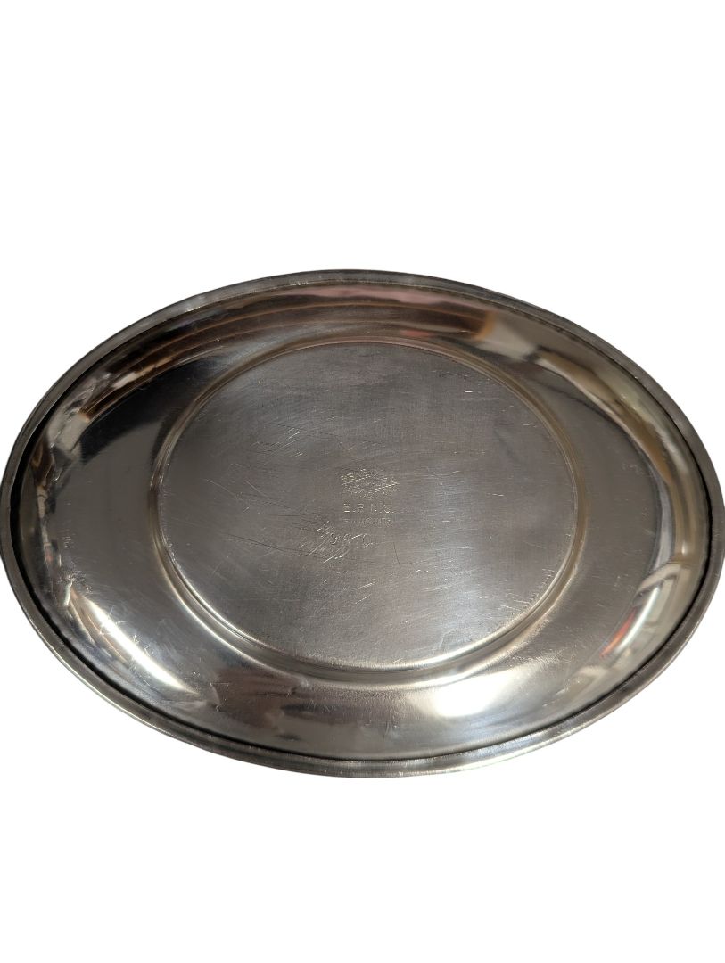 Vintage Silver-Plated Gravy Boat with Underplate