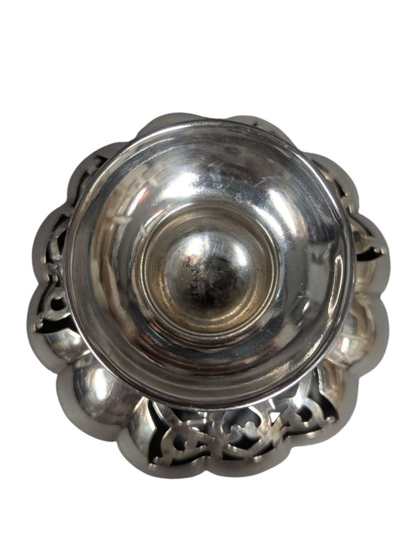 Coronet Silverplate on Copper Two-Tier Dessert Stand