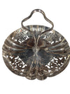 Coronet Silverplate on Copper Two-Tier Dessert Stand