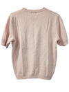 Tabi International Light Pink Knit Short-Sleeve Sweater