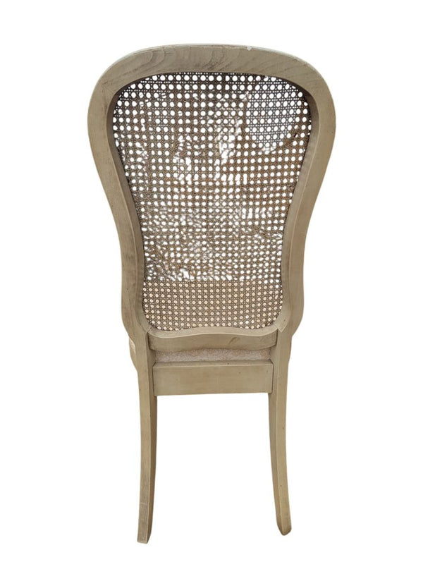 Set of Four Vintage Cane-Back Dining Chairs