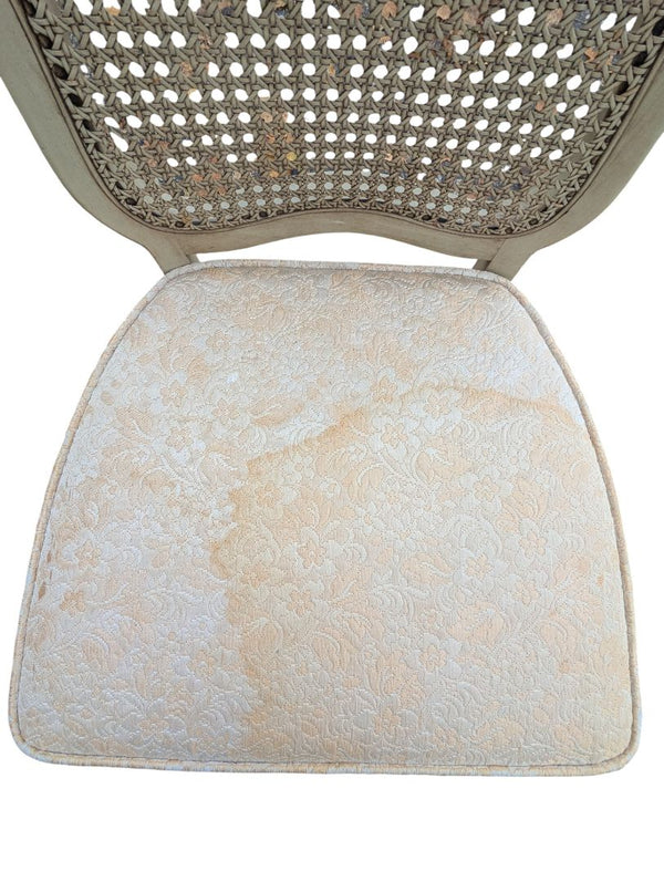 Set of Four Vintage Cane-Back Dining Chairs