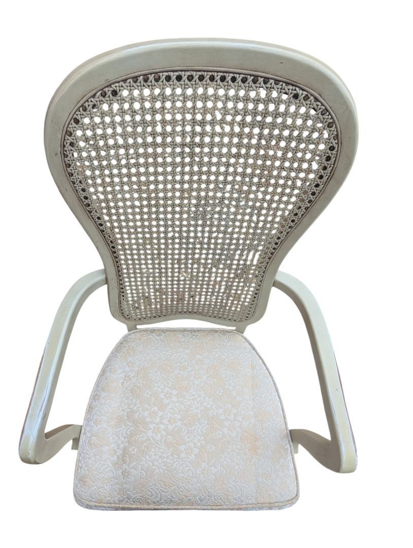 Set of Four Vintage Cane-Back Dining Chairs