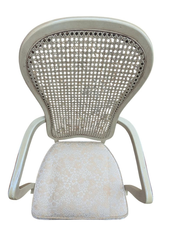 Set of Four Vintage Cane-Back Dining Chairs