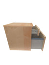 Modern Maple-Finish Two-Drawer File Cabinet