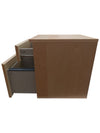 Modern Maple-Finish Two-Drawer File Cabinet