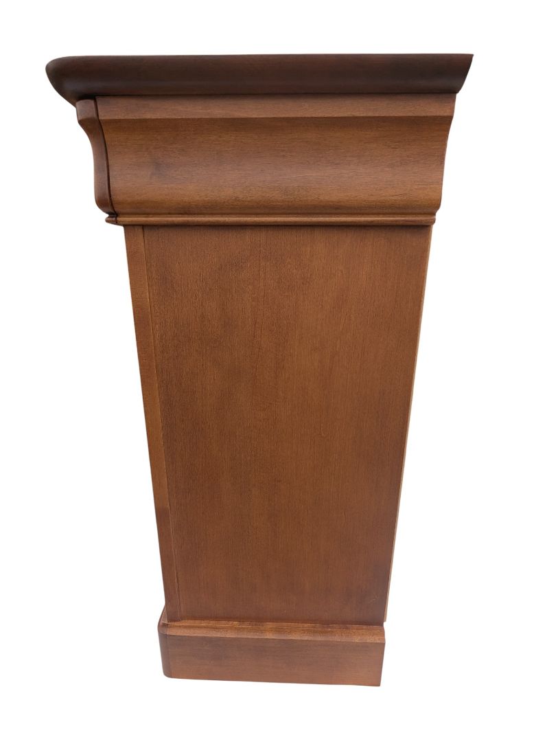 Traditional Wood Nightstand with Drawer & Lower Cabinet