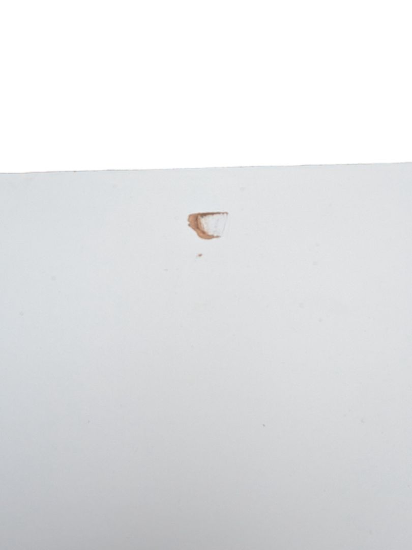 White Two-Shelf Laminate Bookcase