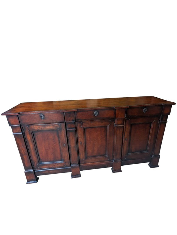 Henredon Solid Wood Triple-Door Credenza with Drawers