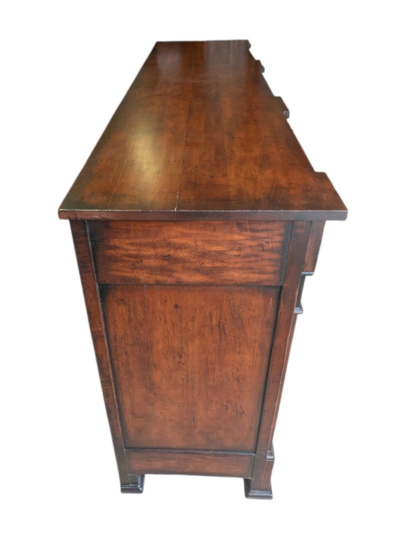 Henredon Solid Wood Triple-Door Credenza with Drawers