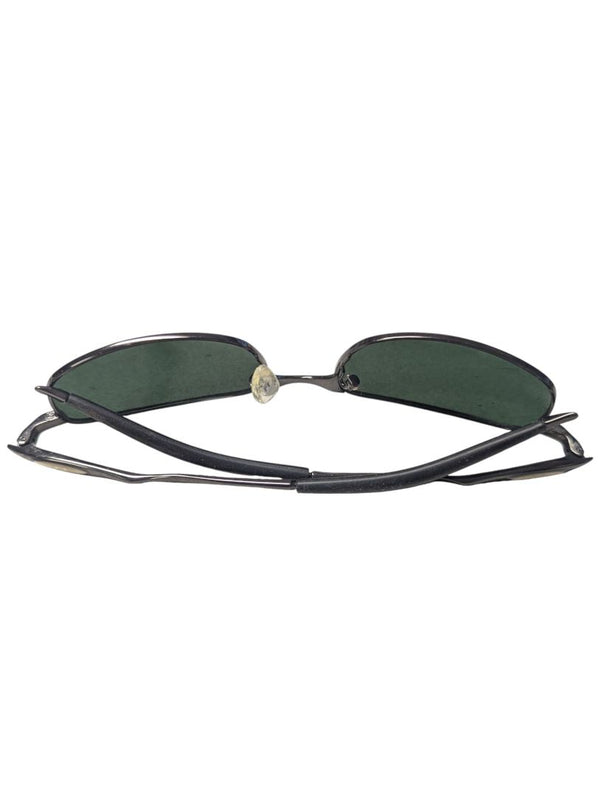 Vintage Slim Metal Oval Sunglasses