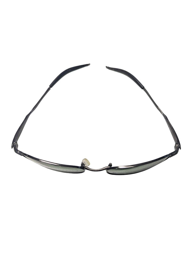 Vintage Slim Metal Oval Sunglasses