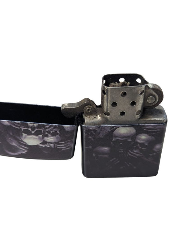 Skull Graphic Flip-Top Windproof Lighter