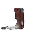 Multifunction Faux-Wood Butane Torch Lighter with Cigar Punch