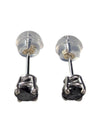 14 kt White Gold Black Diamond Stud Earrings (0.84 ct tw)