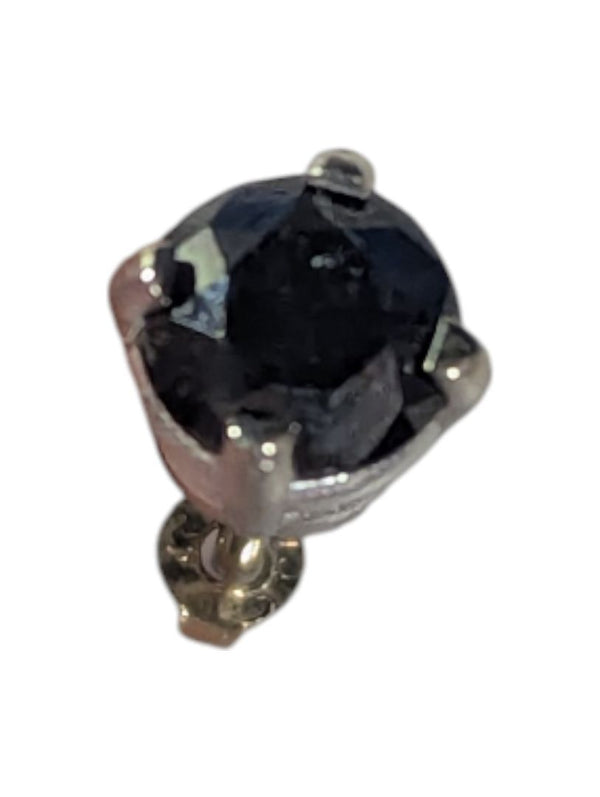 14 kt White Gold Black Diamond Stud Earrings (0.84 ct tw)