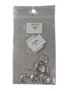 Pack of 12 Floating Silver Heart Charms
