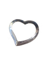Pack of 12 Floating Silver Heart Charms