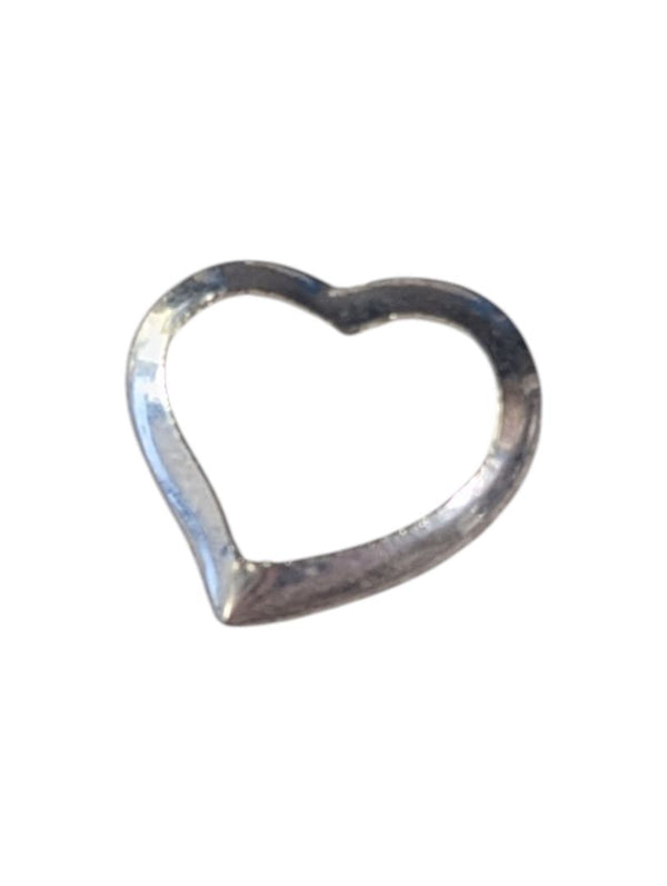Pack of 12 Floating Silver Heart Charms