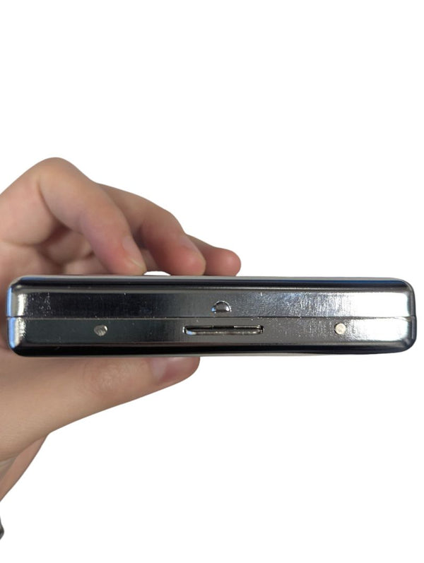 Ornate Silver-Tone Metal Cigarette / Card Case