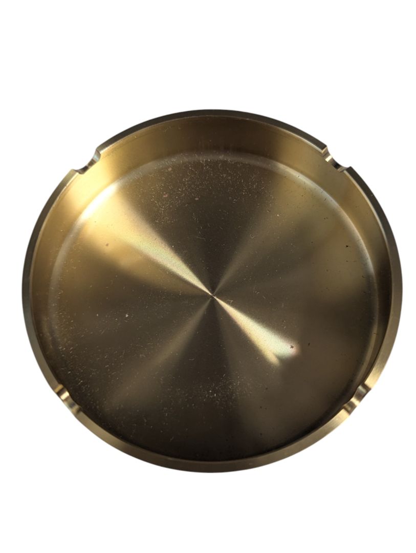 Vintage Engraved Brass Chinese Ashtray