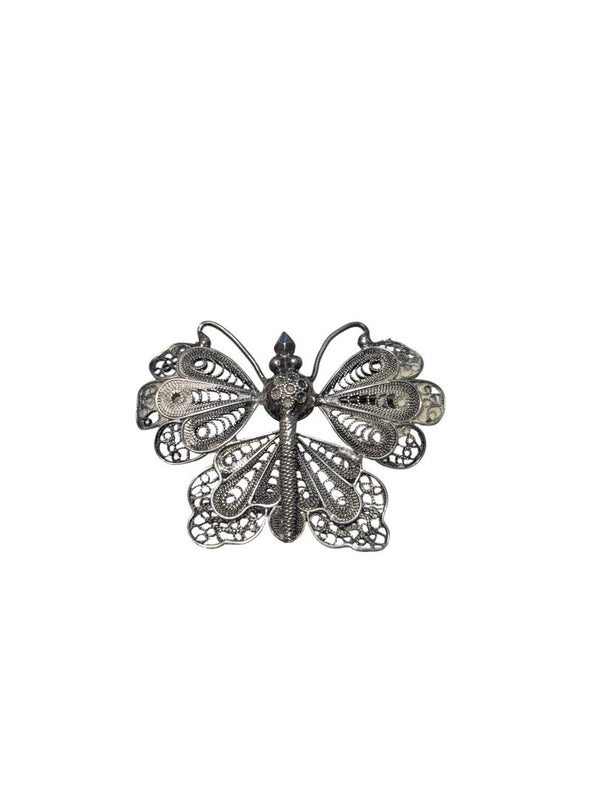 Lot of 6 Vintage Costume Jewelry Pieces – Brooches, Medals & Earrings