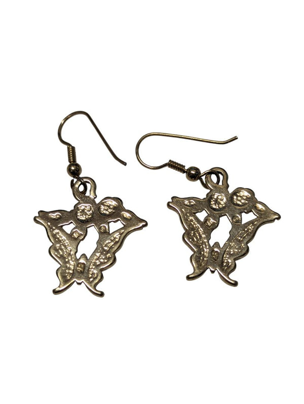 Lot of Vintage Costume Earrings & Brooches – Mixed Metals & Statement Designs