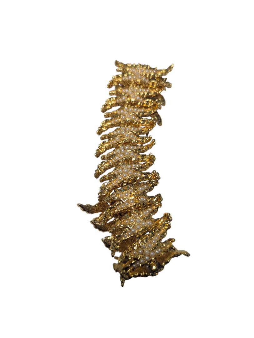 Lot of 3 Vintage Costume Bracelets in Glass Mirrored Jewelry Box