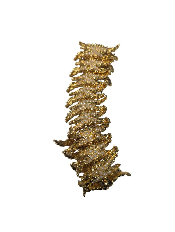 Lot of 3 Vintage Costume Bracelets in Glass Mirrored Jewelry Box