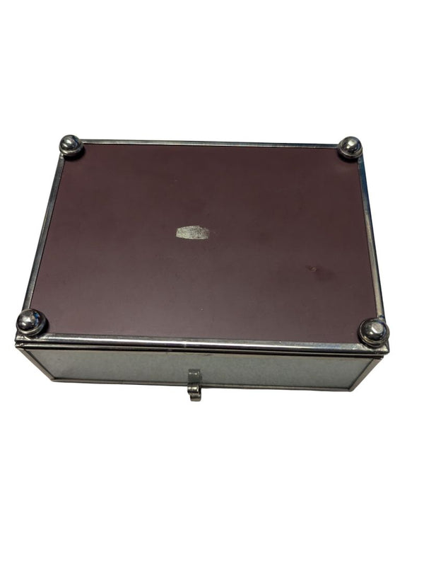 Lot of 3 Vintage Costume Bracelets in Glass Mirrored Jewelry Box