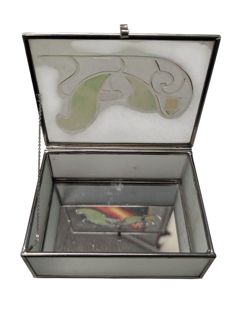 Lot of 3 Vintage Costume Bracelets in Glass Mirrored Jewelry Box