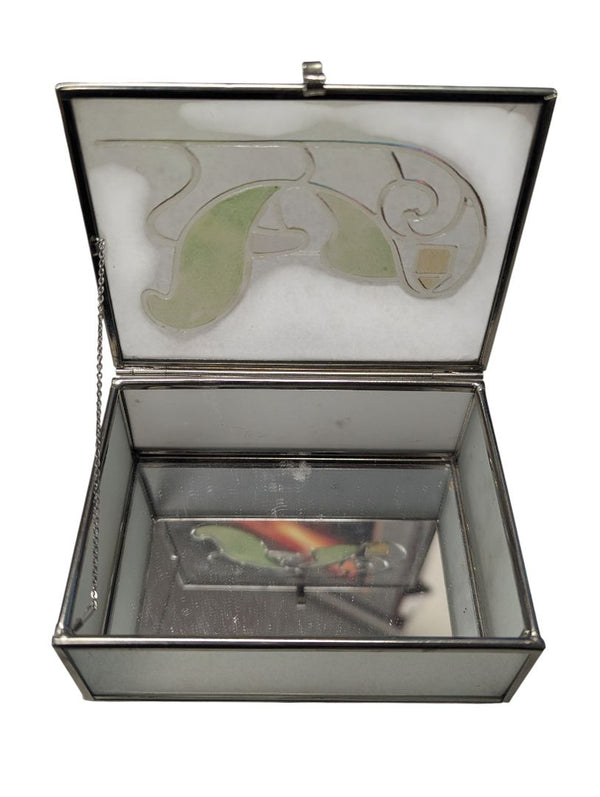 Lot of 3 Vintage Costume Bracelets in Glass Mirrored Jewelry Box