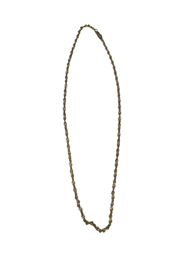 Gold-Tone Rope Chain Necklace