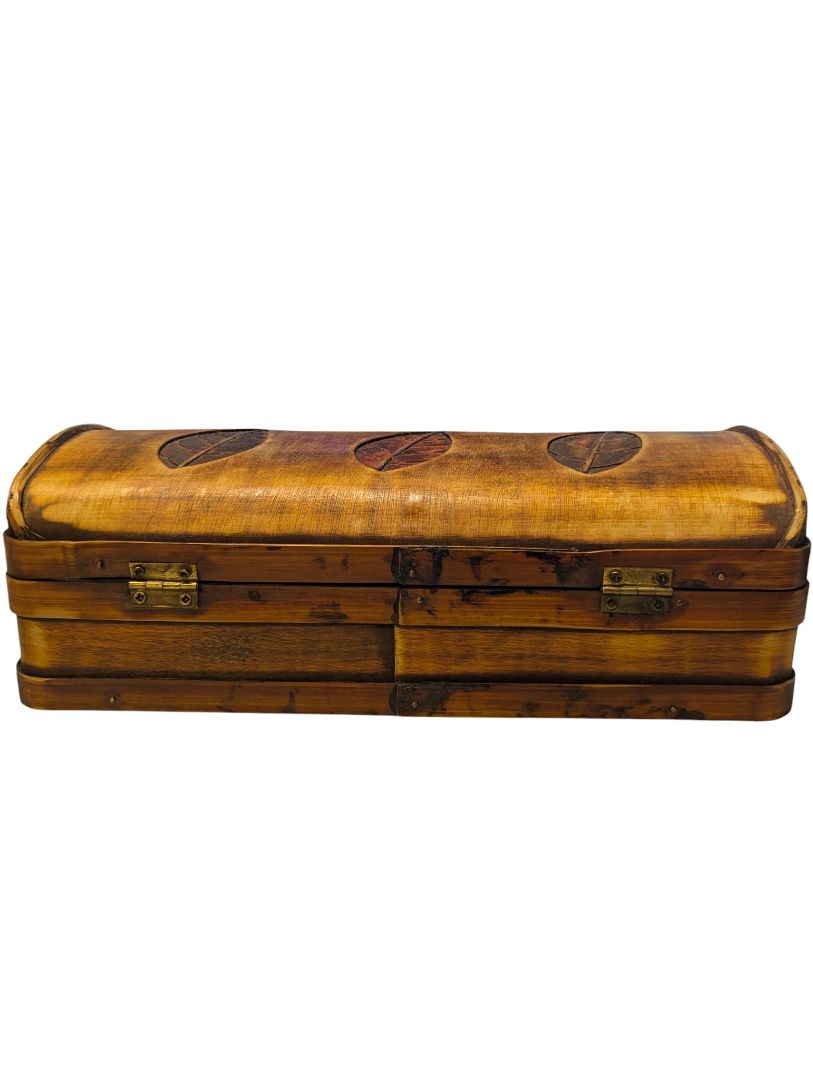 Lot of Vintage Wooden Keepsake Box with Religious Print Cards & Memorial Prayer Cards