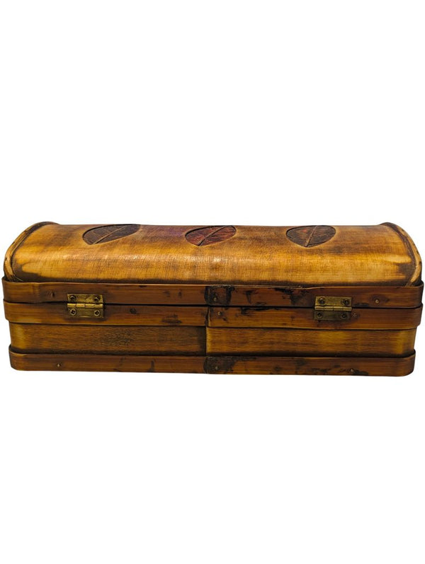 Lot of Vintage Wooden Keepsake Box with Religious Print Cards & Memorial Prayer Cards