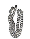 Men’s Heavy Curb Chain Necklace – Polished Silver-Tone Metal