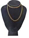 Gold-Tone Miami Cuban Link Chain Necklace – Costume Jewelry