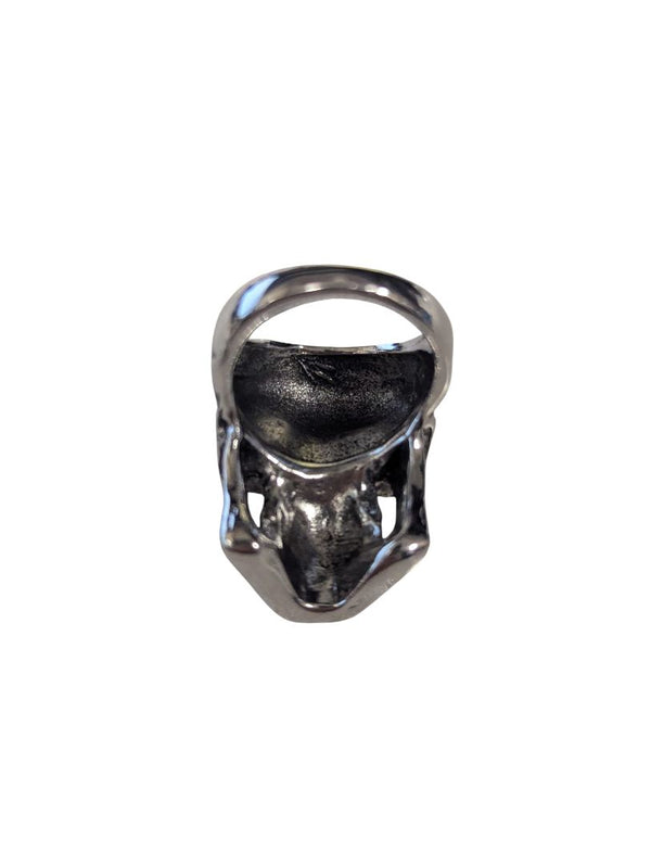 Men’s Polished Skull Ring – Chrome Metal Statement Ring