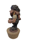 Hand-Painted Caricature Bottle Stopper – Resin Figure on Cork Base
