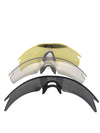 Interchangeable Shield Sport Sunglasses Set – 3 Lenses with Hard Case