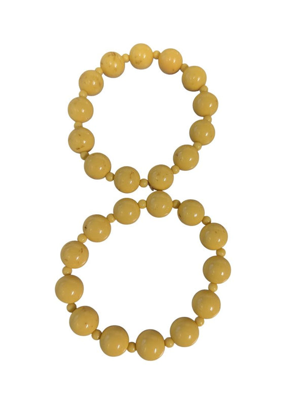 Assorted Beaded Stretch Bracelet Lot – Set of 8