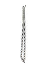 Silver-Tone Cuban Link Chain Necklace – Lightweight Costume Jewelry