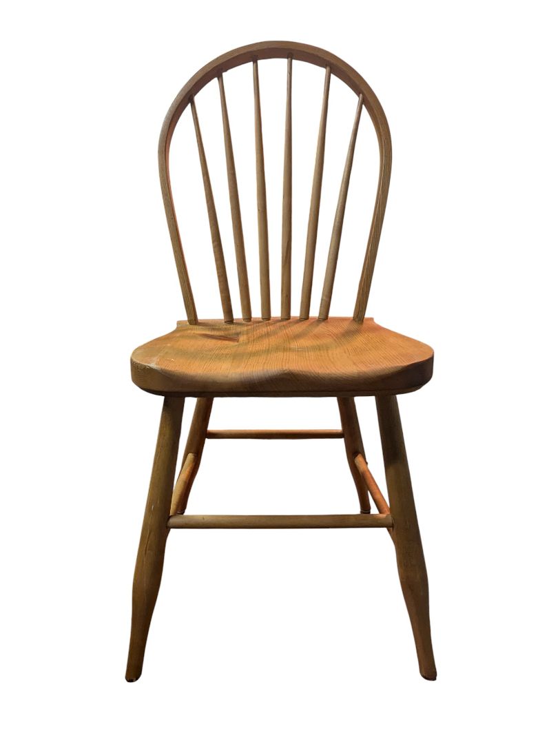 Solid Wood Windsor-Style Farmhouse Chair