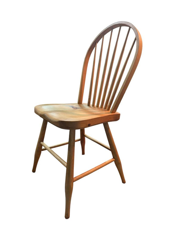 Solid Wood Windsor-Style Farmhouse Chair