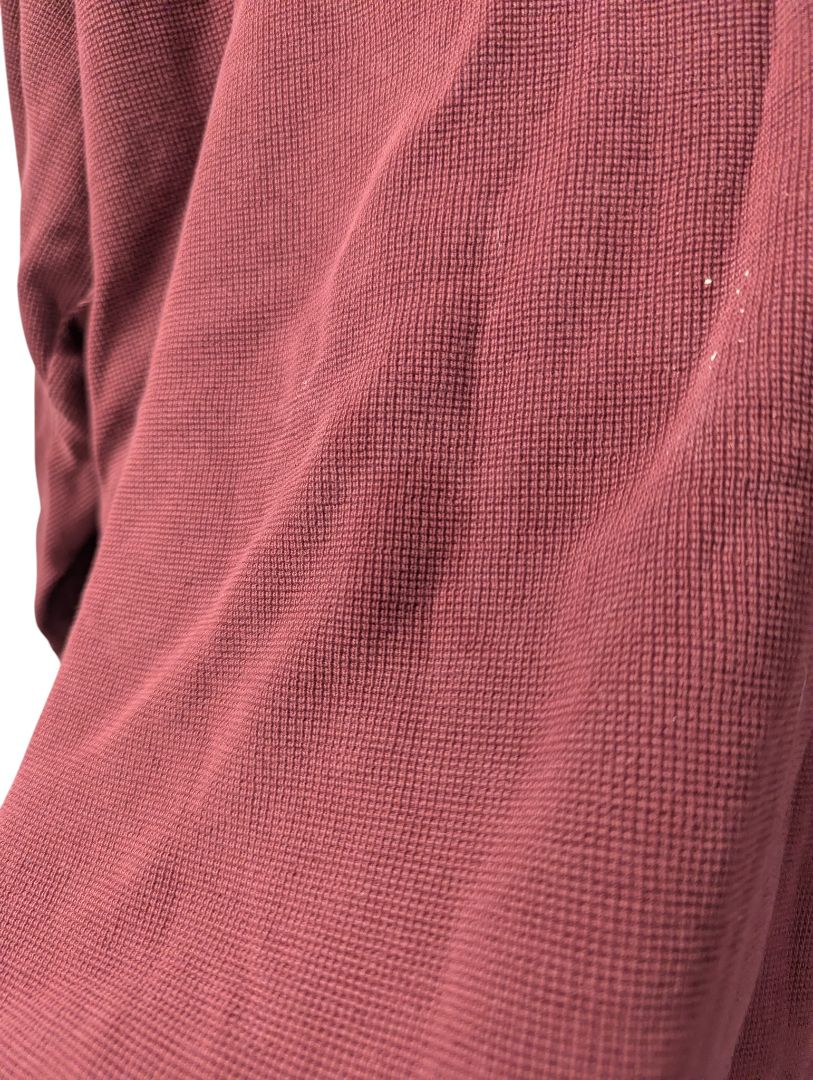 Denver Hayes Burgundy Long-Sleeve Cotton Polo (L/G)
