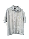 Haggar Light Blue Short-Sleeve Button-Up Shirt (L/G)