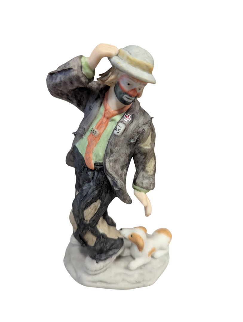 Emmett Kelly Jr. “Miniature Collection” Clown Figurine with Dog