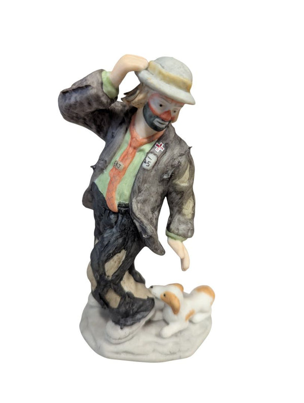 Emmett Kelly Jr. “Miniature Collection” Clown Figurine with Dog