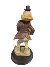 Hand-Painted Clown Accordion Player Figurine