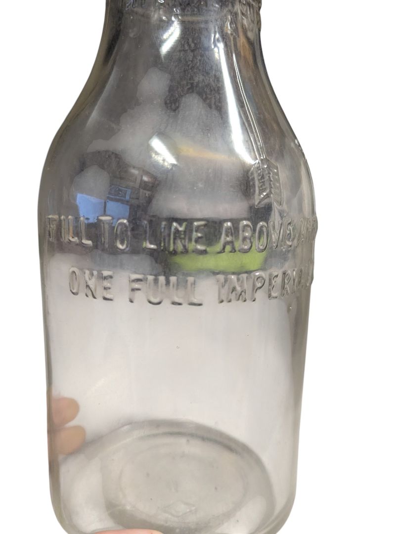 Vintage Imperial Quart Oil Bottle w/ Metal Spout